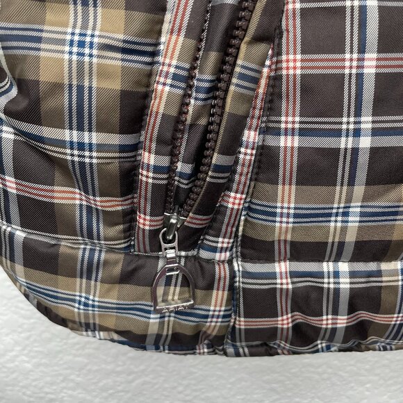 Ariat Womens Plaid Quilted Camden Riding Vest - Zip Up. Size M - Picture 3 of 9